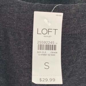 Dark grey legging from LOFT- nwt